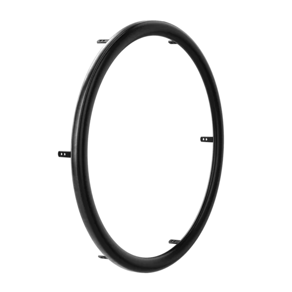 Side view of Gekko handrim showing mounting tabs