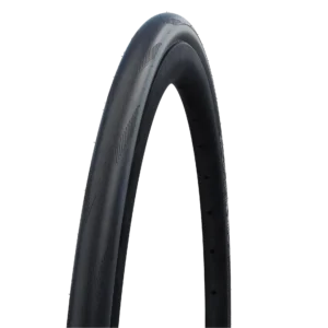 Black tire with smooth tread