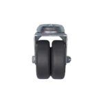 Dual caster wheel with fork