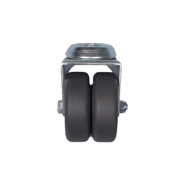 Dual caster wheel with fork