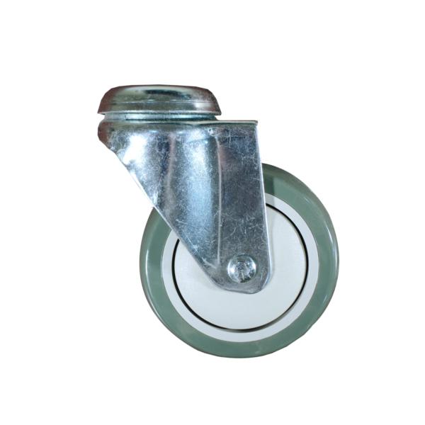 Caster wheel with fork