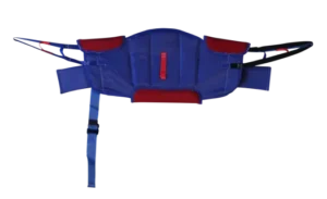 Padded sling displaying anchor points