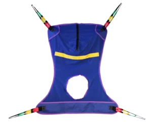 Commode sling with four straps