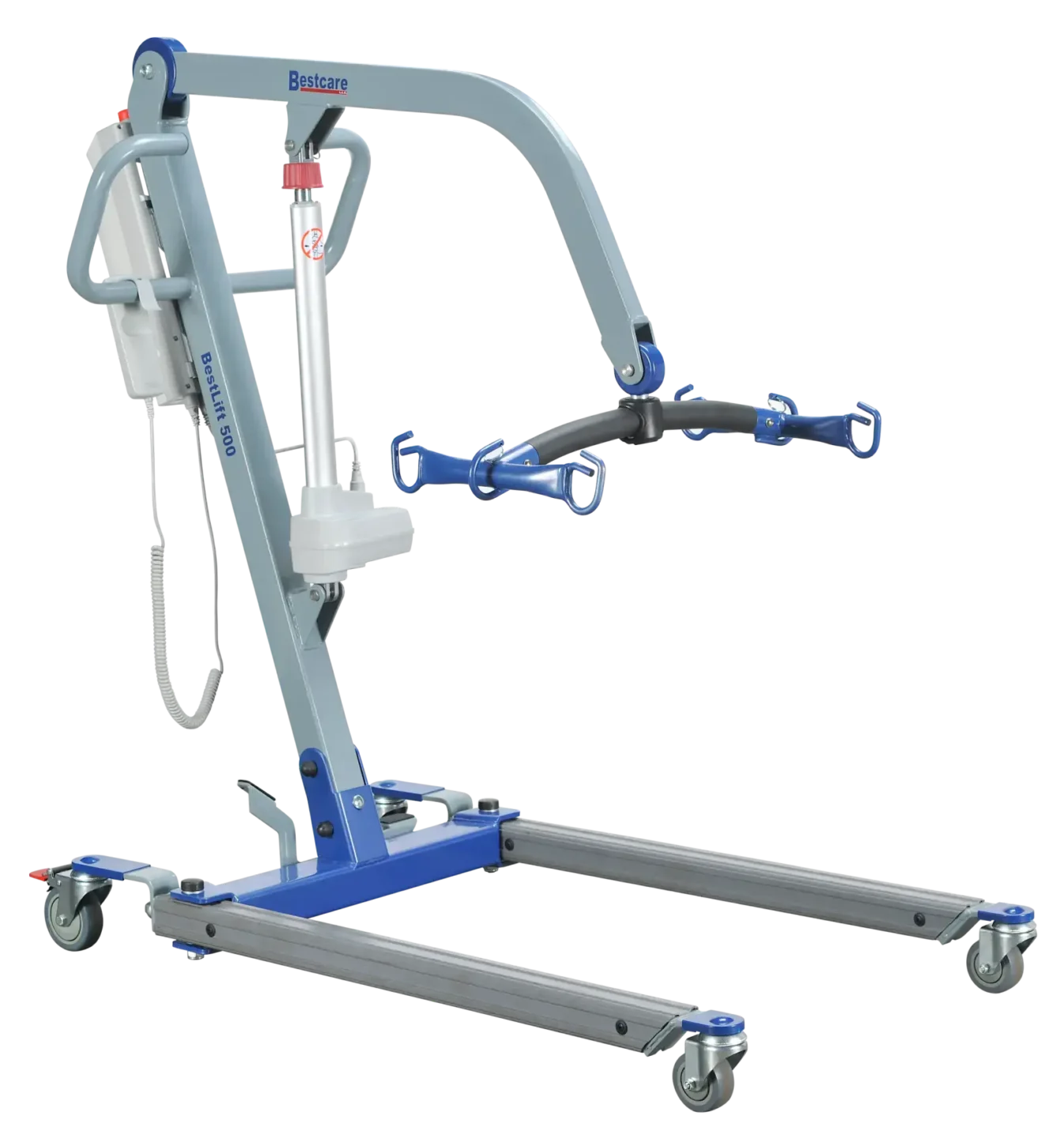 Angled view of patient lift