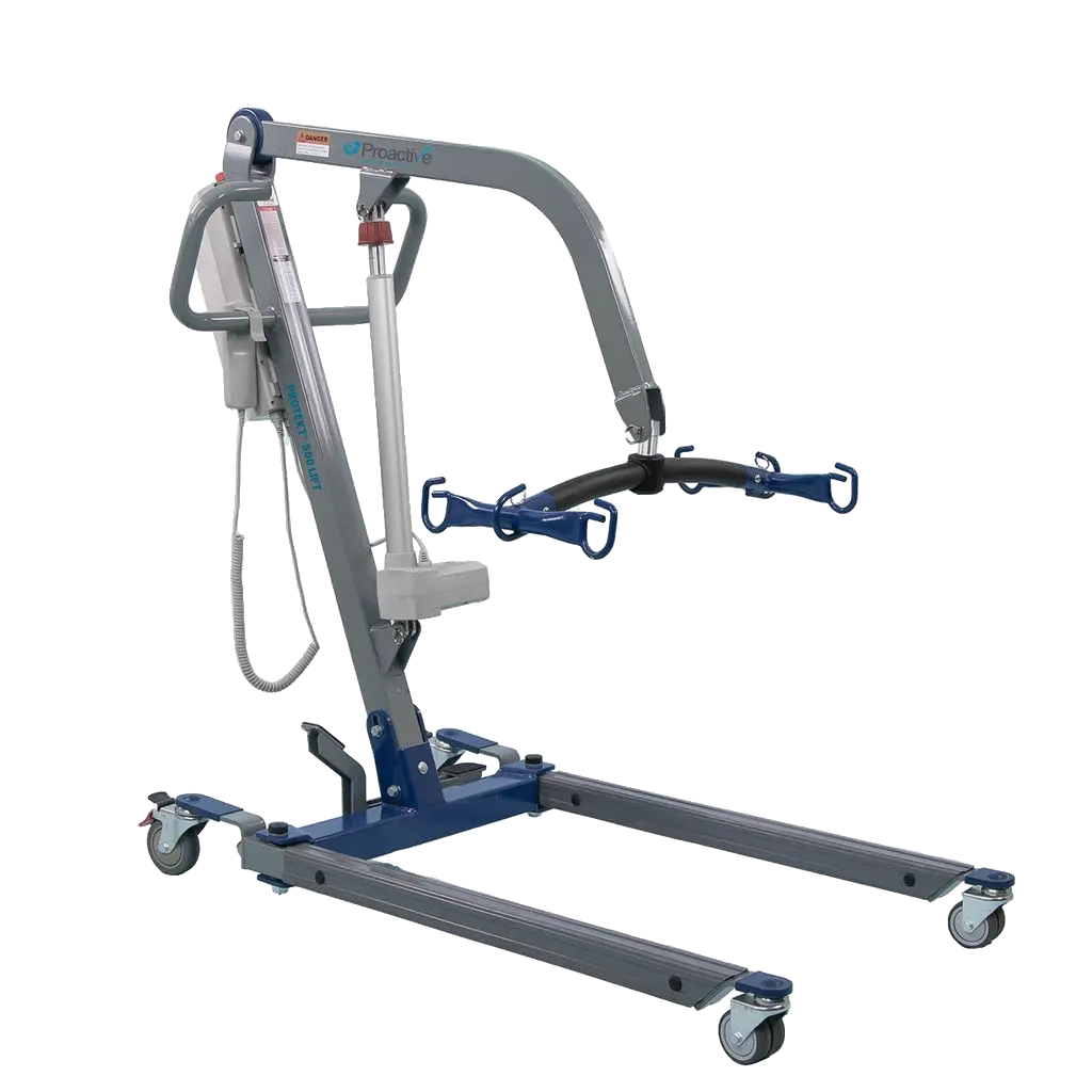 Side view of patient lift