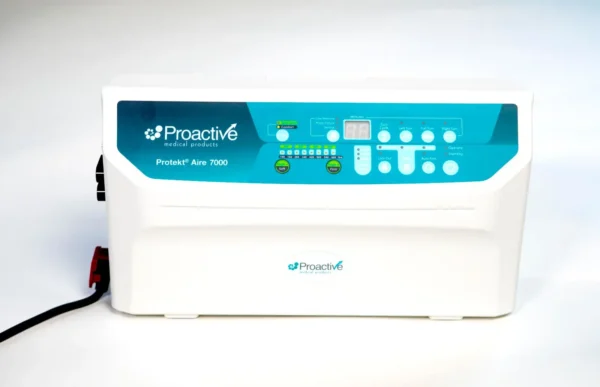 Front of pump showing controls and power cord