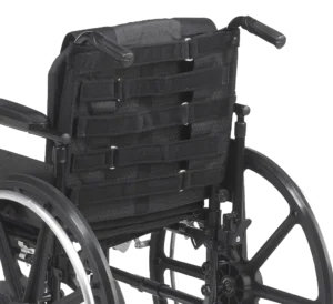 Backside showing adjustable velcro straps