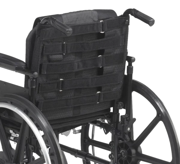 Backside showing adjustable velcro straps