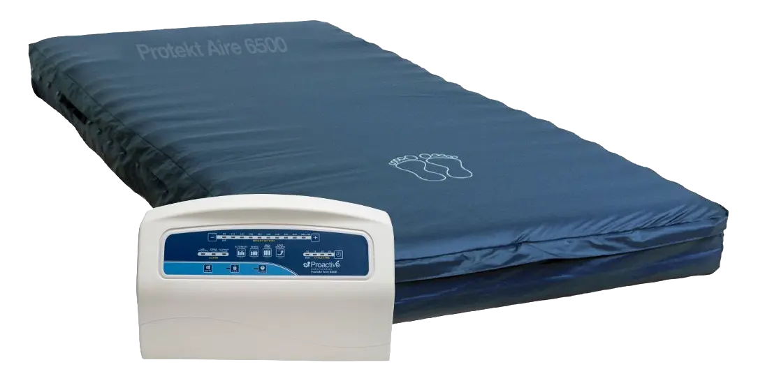 Mattress displayed with pump