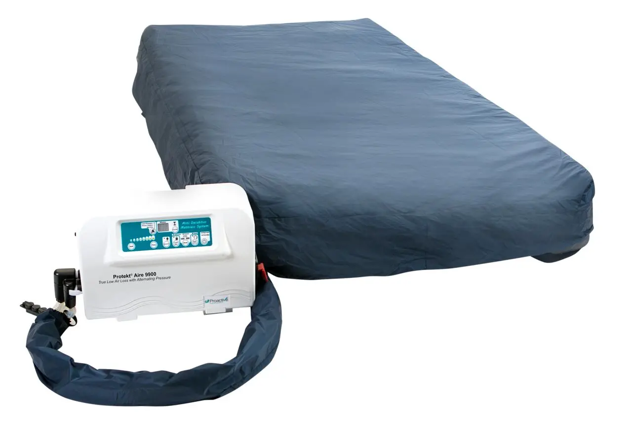 Mattress with pump and hose