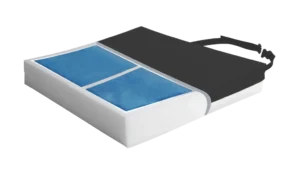 Protekt gel with nylon top cover and dual gel bladder compartment