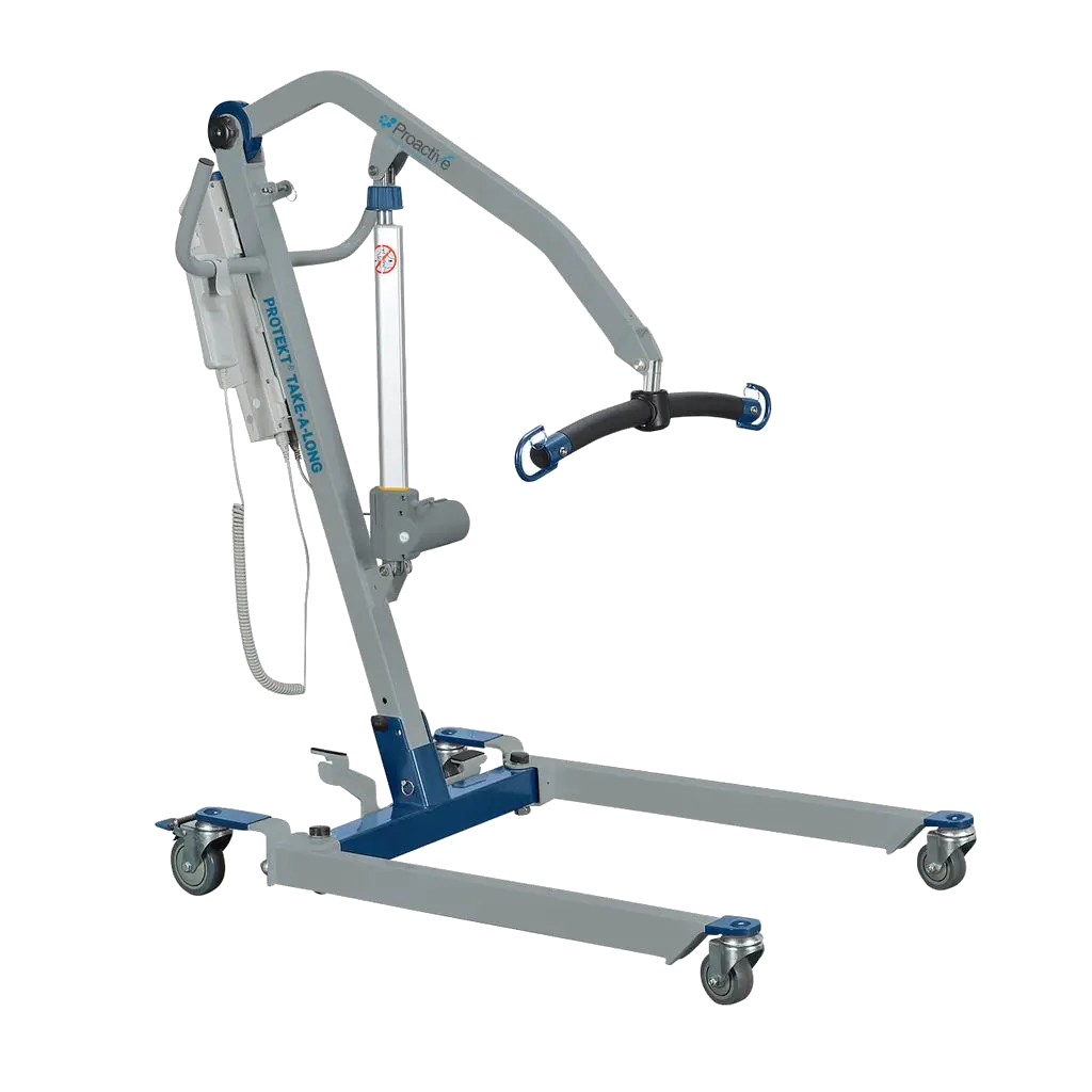 Side view of patient lift