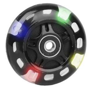 Caster wheel with colorful flashing LED lights
