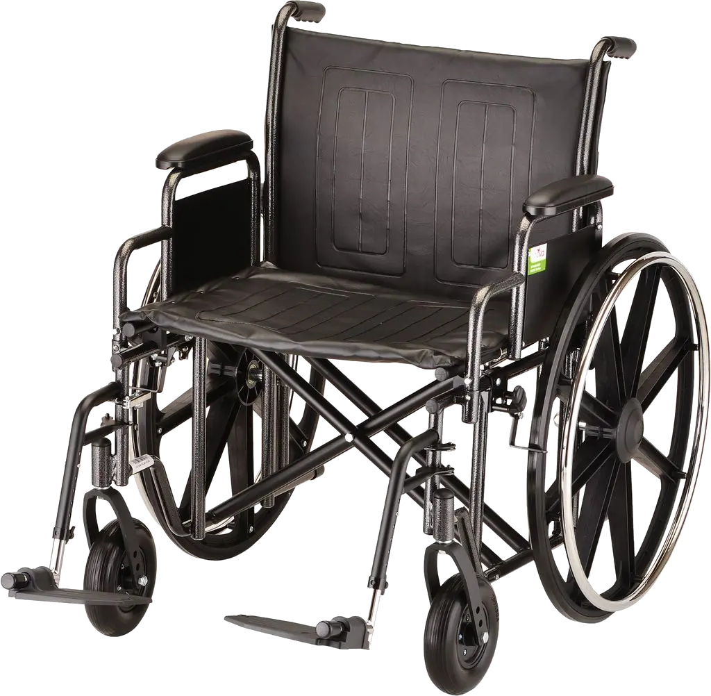 Wheelchair with wide seat