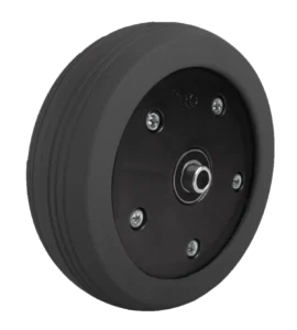 Black tire on black hub