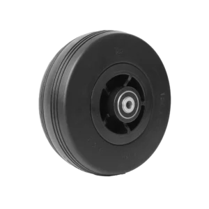 Black tire on black hub