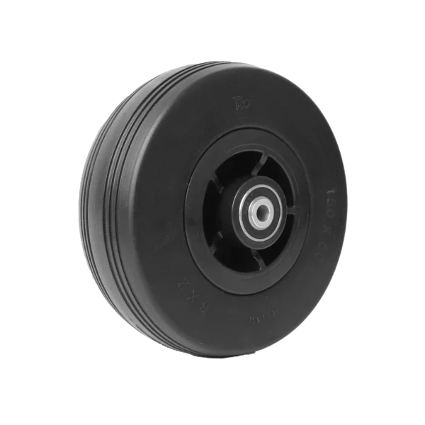 Black tire on black hub