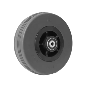 Dark gray tire on black hub