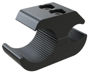 Black anodized aluminum wheel lock clamp