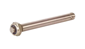 Stainless steel axle with small quick release button