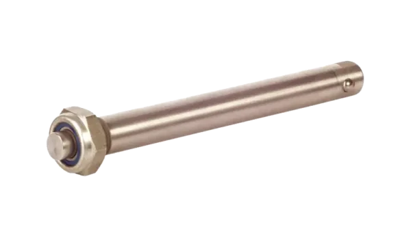 Stainless steel axle with small quick release button